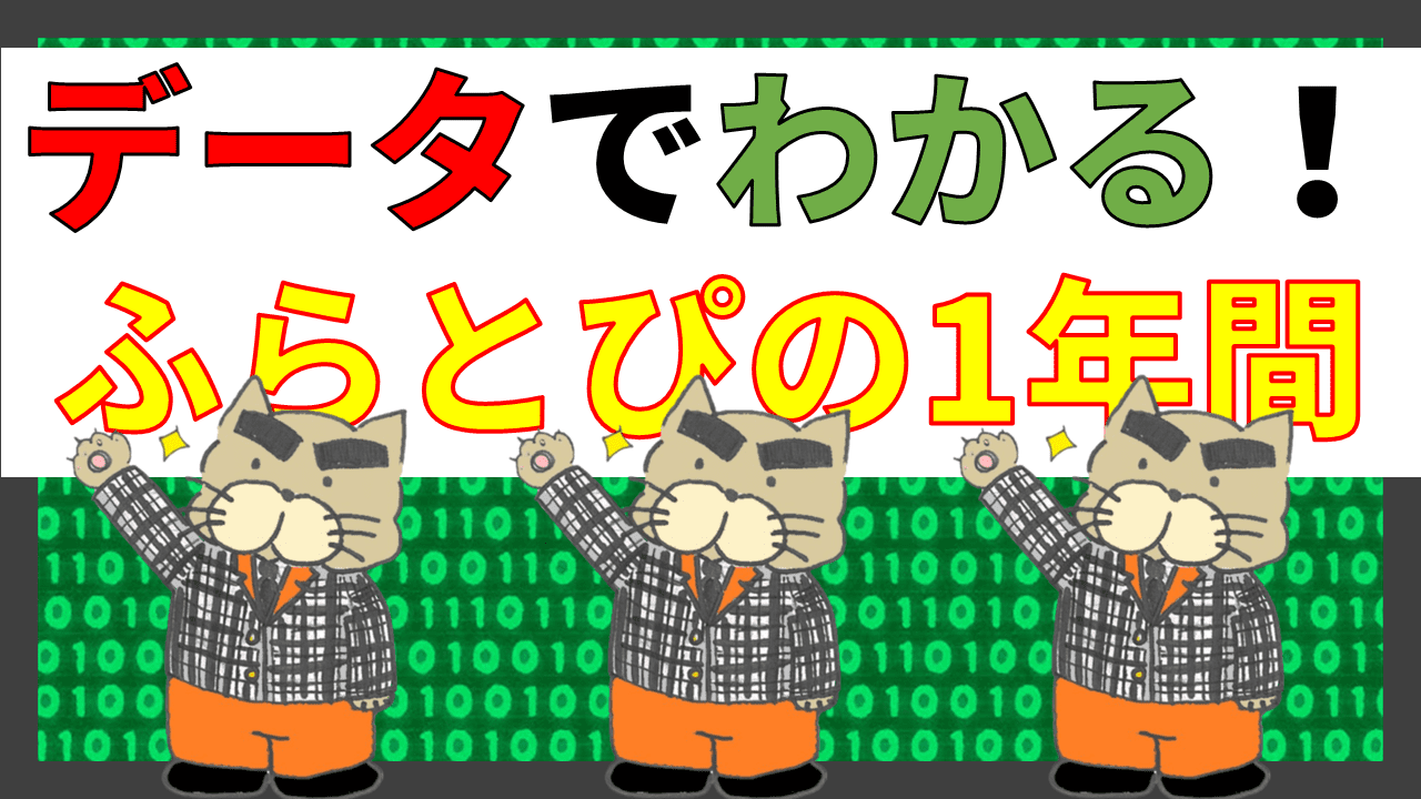 「ふらとぴ 1st アニバーサリー」の「データでわかる！ ふらとぴの1年間」のアイキャッチ